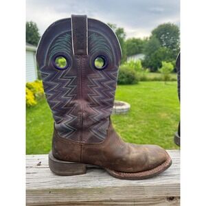 Durango Rebel Pro‎ Womens 7.5 M Western Boots Brown Amethyst DRD0354 12 Inch